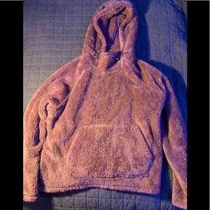 Victoria Secret PINK purple teddy bear hoodie